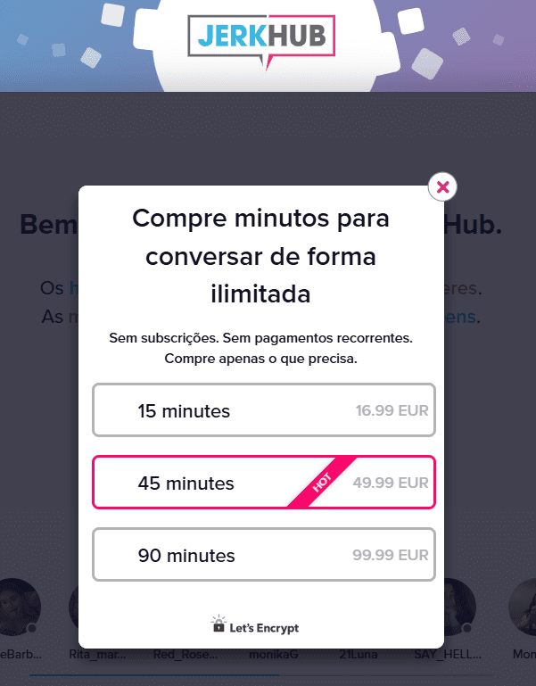 JerkHub: Mais de 1€/Minuto por Vídeos Gravados – A Fraude da Emvado Webadvertising B.V. Quanto custa o JerkHub Preço