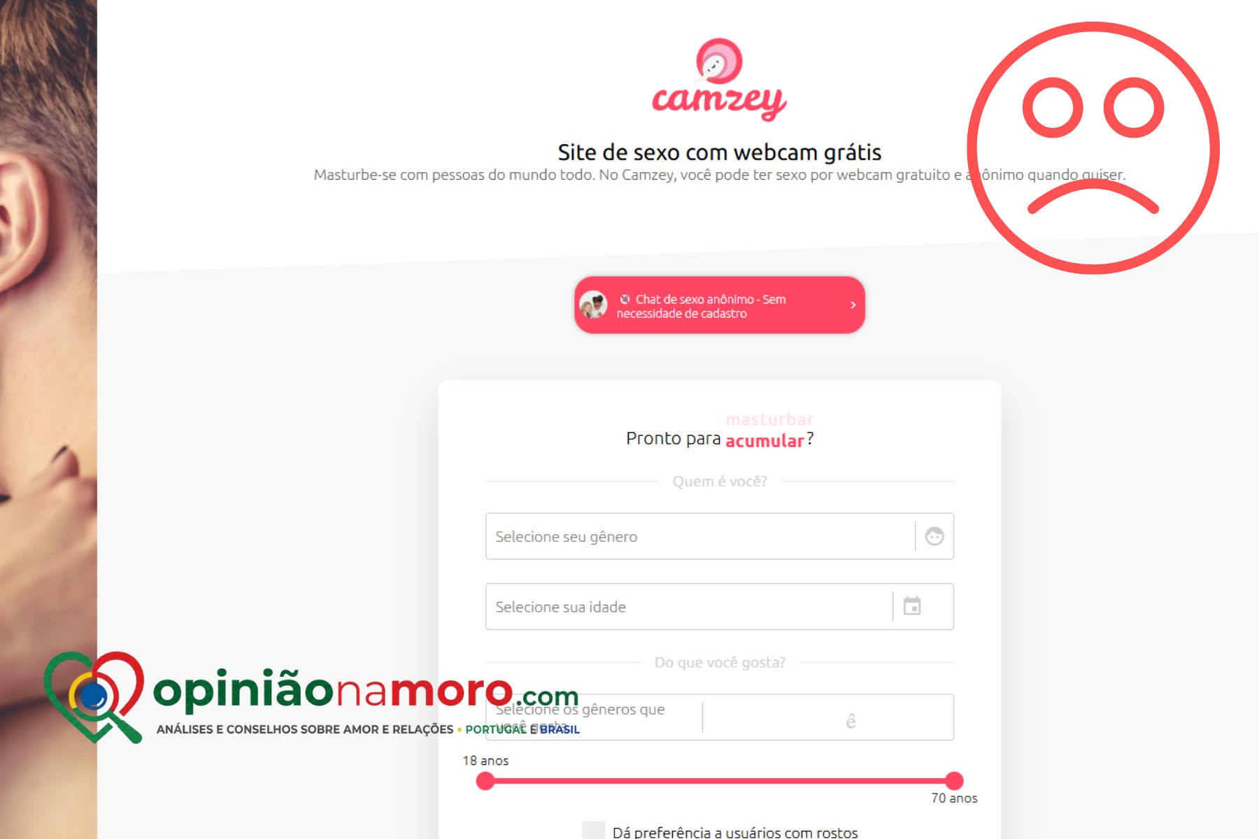 Análise do Camzey: Chat de vídeo grátis ou uma cilada de afiliados? Minha opinião camzey Fraude