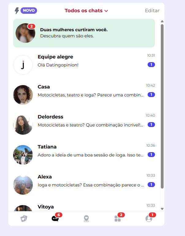 Concedemos alguns minutos de cortesia para começarmos a receber mensagens automáticas.